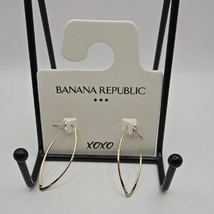 NEW Banana Republic Gold Teardrop Earrings